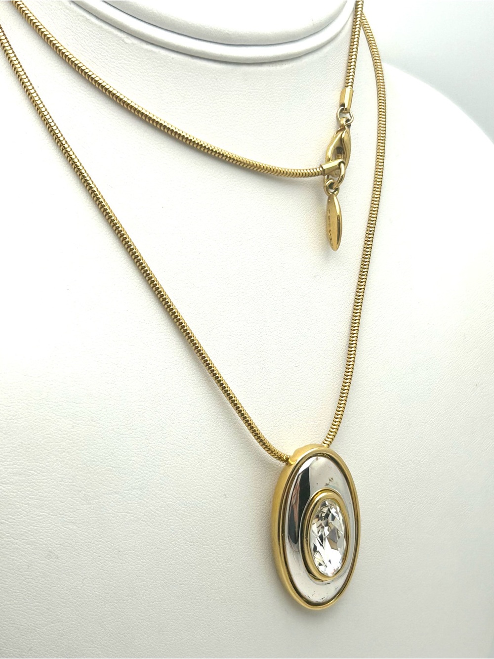 Givenchy Vintage Crystal Pendant Necklace